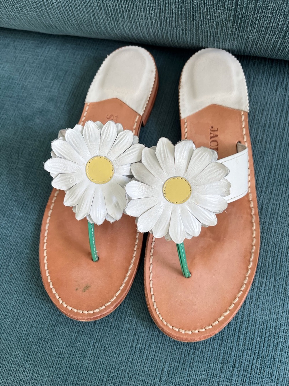 Jack Rogers Daisy leather sandal